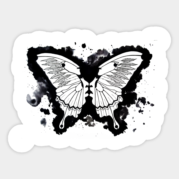 Butterflies in my stomach Butterfly Effect Sticker TeePublic